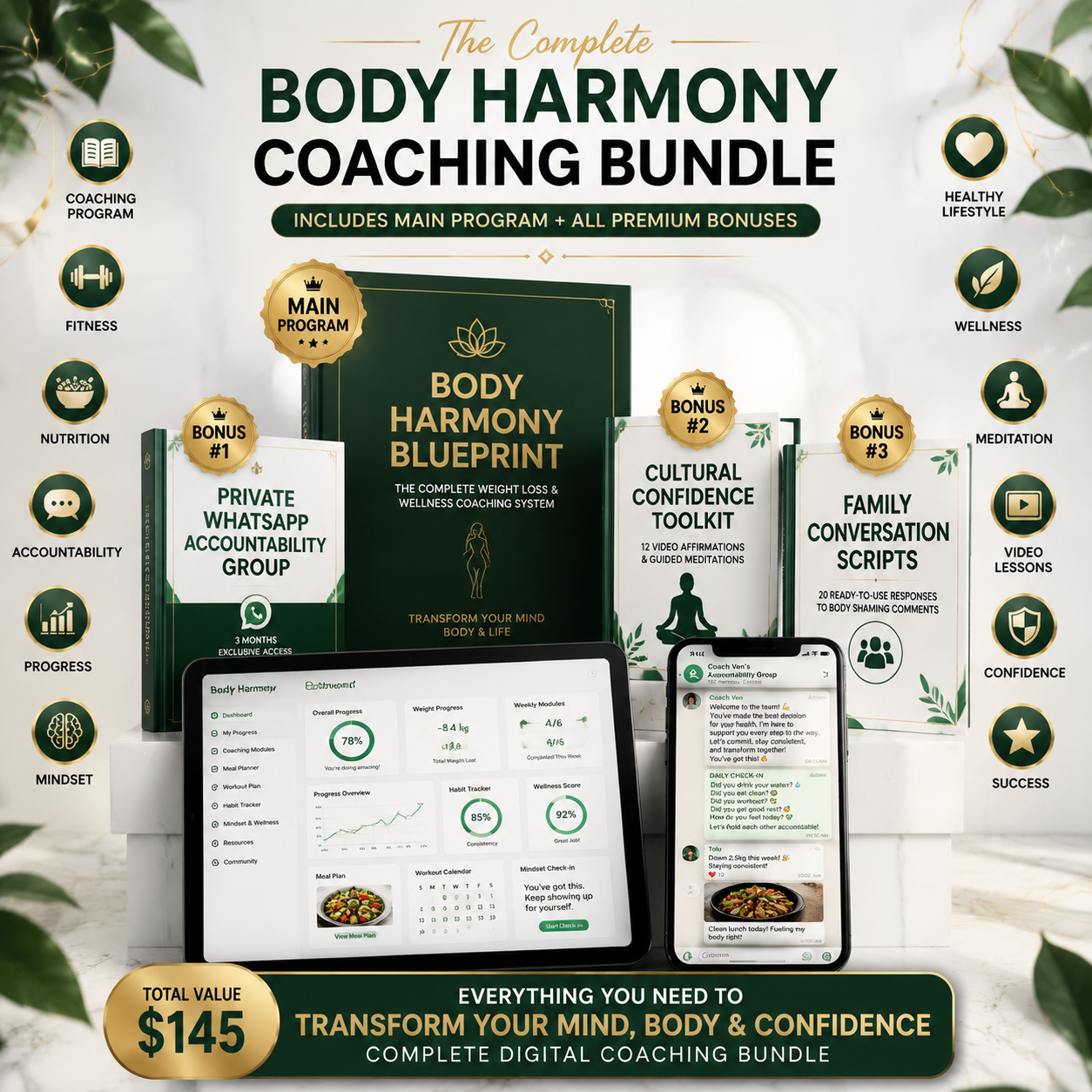 Complete Bundle: The 8-Week Body Harmony Blueprint + All Bonuses