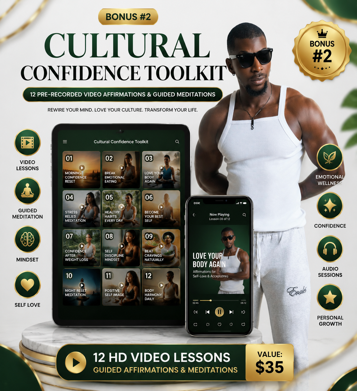 Bonus 2: Cultural Confidence Toolkit - 12 Video Affirmations
